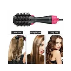 Escova Secadora Alisador Elétrica Quente Cabelo Com 3 Em1 Hair Style 110v