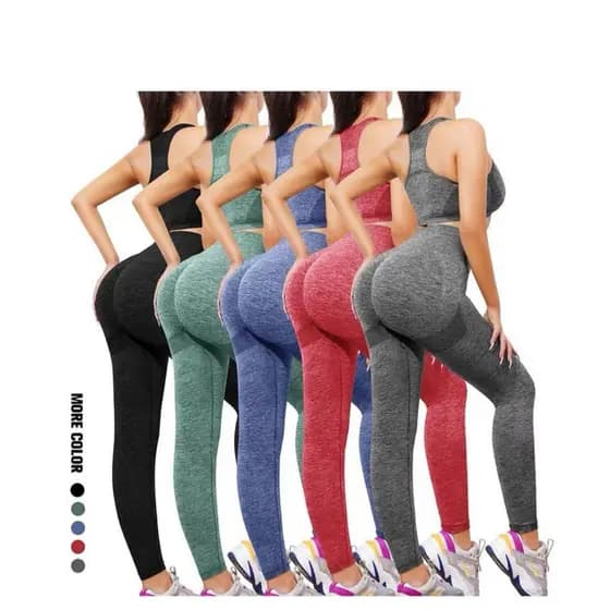 Conjunto Academia Fitness Feminino Calça Legging levanta Bumbum