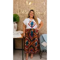 Vestido Feminino inspiração fm em Viscose tamanho grande