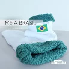 Meia Grossa BRASIL Térmica sherpa - MEIA GROSSA INVERNO - VESTE DO 36 AO 47 NÃO PRENDE CIRCULAÇÃO