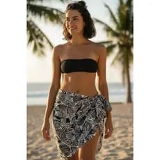 Canga de praia pareo estampado beach piscina moda praia veste todos tamanhos e plus size