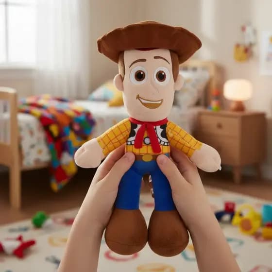 Woody Toy Story Pelúcia 23cm – Boneco Personagem Macio para Crianças e Colecionadores