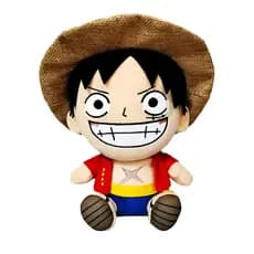 Pelúcia Luffy One Piece com Chapéu – Super Fofa para Colecionar!