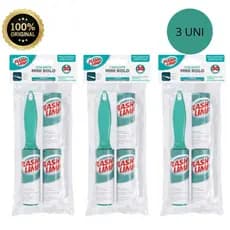 Mini Rolo Adesivo + 2 Refis Tira Pelos 30 folhas Flash Limp