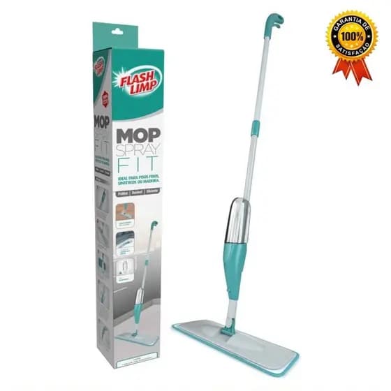 Mop Limpeza Spray Inteligente Vassoura Rodo com Microfibra Fit Flash Limp Original