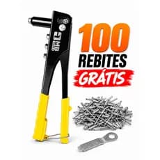 Rebitadeira Manual com 100 Rebites Alicate Rebitador Ou apenas Rebitadeira
