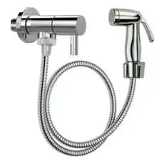 Ducha Higiênica Registro Aço Inox Super Luxo 1/4 Volta Ducha Higiênica 2 Saídas