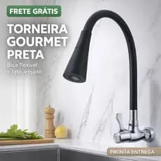 Torneira Flexível de Parede com 2 Tipos de Jato – Cozinha Gourmet, Bica Móvel 360º, Econômica e Moderna