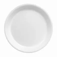 Prato Descartável Meiwa Isopor 23cm Branco Refeição Resistente | 25, 50, 75, 100, ou 125 un Festas Churrasco