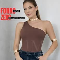 Body Feminino Mula Manca Suplex  que Modela o corpo Bory Moda Blogueira Bore Com Forro