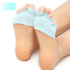 Meias de algodão com cinco dedos, meias femininas Ultra-raseiras, boca invisível, meia palma, verão, curto, barco, salto