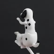 Cabo de dados para cachorro Rogue, cabo de carregamento fofo para cachorro esportivo adequado para Apple Android tipo-C