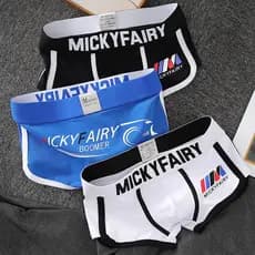 Cueca boxer masculina esportiva Plus Size algodão estampado Shorts boxer masculinos