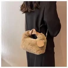Saco de pelúcia bolsa feminina 2026 novo estilo outono inverno novo estilo moda All-Match saco de pelúcia Commuter ombro