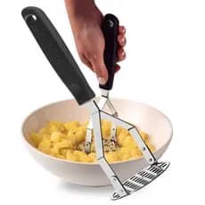 Amassador Tramontina Batatas Feijão Espremedor Manual Legumes Multiuso Aço Inox Cozinha Multiuso