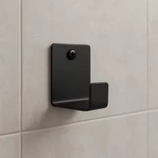 Gancho Cabide de Parede Básico De Inox - Preto