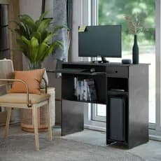 Mesa de Computador 1 Gaveta Escrivaninha Home Office Escritório Suporte CPU Teclado