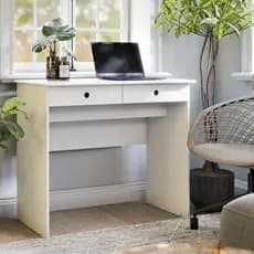 Escrivaninha Mesa Notebook Computador Home Office Escritório 2 Gavetas Compacta