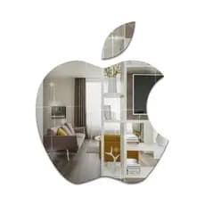 Espelho Acrilico Decorativo Simbolo Sala Quarto Maça Apple