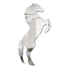 Espelho Decorativo Cavalo Em Acrílico Sala Quarto G