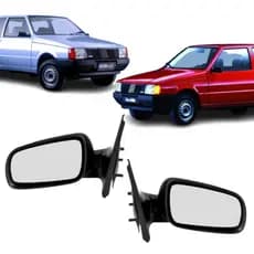 Retrovisor Uno Mille Fire Flex ELX Sem Controle 2 Portas 4 Portas 2000 Até 2010 Modelo Uno Antigo