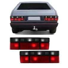 Par Lanterna Traseira Fume Gol 1987 1989 1991 1993 1994 Volkswagen Gol Quadrado