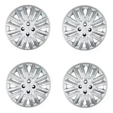 Jogo 4 Calotas Modelo Nissan Kicks Honda City Fit New Fit Wrv Civic Aro 16 Cubo Padrão Prata