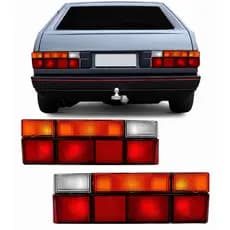 Par Lanterna Traseira Tricolor Fume Gol 1987 1989 1991 1993 1994 Volkswagen Gol Quadrado