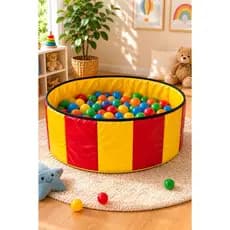 Piscina Infantil Redonda com 100 Bolinhas Coloridas | Piscina de Bolinhas para Crianças e Pets