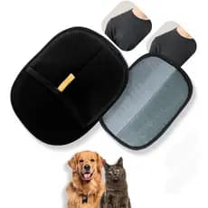 1 - 2 Luva Pet Removedora De Pelos Pet Gato Cachorro Limpa Sofá Cama Escova Mágica Conforto Promoção
