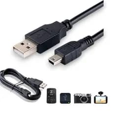 Cabo USB Macho Para Mini USB V3 De 2 Metro Cabo Serve Controle PS3 , PSP , Gameboy , Nintendo DS