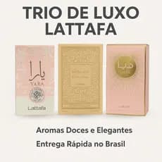 3 Perfumes Árabes Lattafa - Yara, Fakhar, Haya (FEMININO)