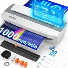 Laminadora Plastificadora Modernizada Multifuncional 10mil Velocidade 1000mm/min para Fotos, Documentos e Cartões