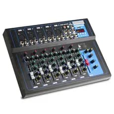 F7 Mixer Misturador analógico Placa de fundida 7 canais Definições de funções personalizadas