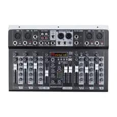 Audio Mixer 8-Channel Audio Mixer Sound Card Professional Sound Mixer Console Computer Input 48v Power USB Computer