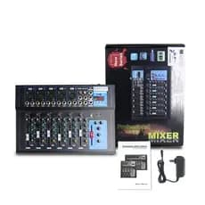 Mesa De Som 7 Canais Profissional Mixers Som Mixagem Console Entrada do Computador 48V Número de Potência Para DJ