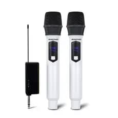 Microfones Sem Fio Profissional Duplo Recarregavel