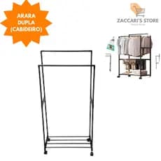 Arara Dupla Para Pendurar Roupas Para Casa