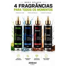 Kit 4 Body Splash Masculino Alta Fixação Ate 48 Horas Duração Atrativo