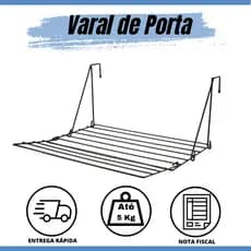 Varal Portátil de Porta Desmontável Toalheiro Para Apartamento