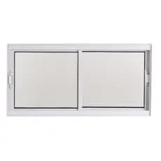Janela de Correr 2 Folhas em Aluminio e Policarbonato 40cms altura e 80 cms largura