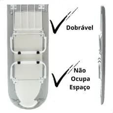 Mesa de Passar Roupa Portátil Compacta com Suporte Ideal para Viagens e Lavanderia Aço Reforçada Envio Imediato