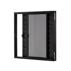 Janela 3 Folhas 80x80 Alumínio Branco ou Preto