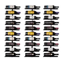 Kit 3 Adegas de Parede Vertical p/ 10 Garrafas Porta Vinho Decorativo