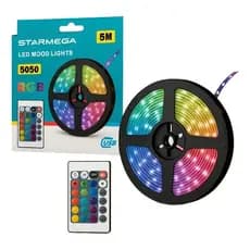 Fita Led Flexível - Controle remoto e Celular - 5 Metros