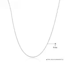 Cordão Correntinha Corrente Prata 925 Banhada 1.2mm Fina 1mm
