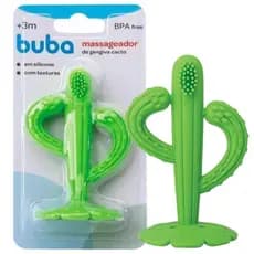 Massageador de Gengiva Buba Cacto Mordedor Bebê Silicone Dentinho Bebe Baby 100% Silicone Bebe