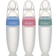 Colher Dosadora Com Ventosa 90ml Buba Bebê Lanche Introduçao Alimentar Bebe Comidinha Papinha