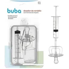 Dosador De Remédio + Copinho + Chupeta + Estojo Buba Bebê Remedio Infantil Bebe Maternidade Criança