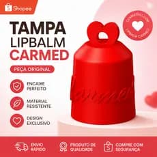 Tampa Chaveiro para Carmed, Fini e Lip Balm
